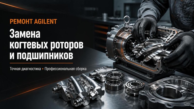 Ремонт Agilent: замена когтевых роторов и подшипников