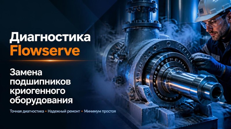 Диагностика Flowserve: замена подшипников криогенного оборудования