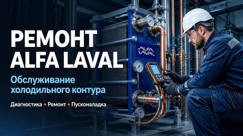 Ремонт Alfa Laval: обслуживание холодильного контура