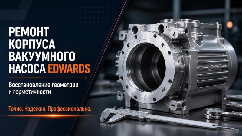 Ремонт корпуса вакуумного насоса Edwards