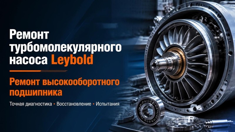 Ремонт турбомолекулярного насоса Leybold: ремонт высокооборотного подшипника