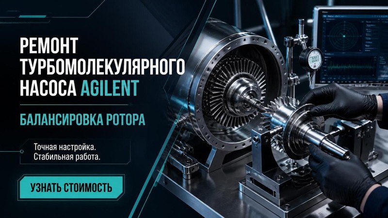 Ремонт турбомолекулярного насоса Agilent: балансировка ротора