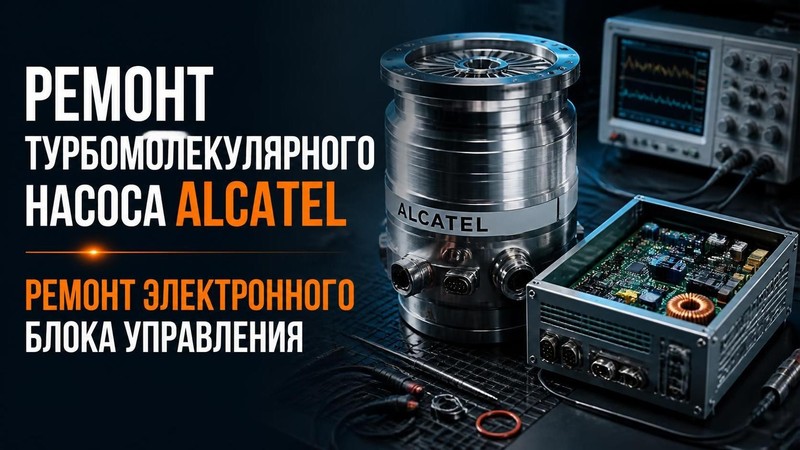 Ремонт турбомолекулярного насоса ALCATEL: ремонт электронного блока управления