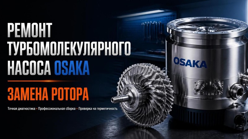 Ремонт турбомолекулярного насоса Osaka: замена ротора