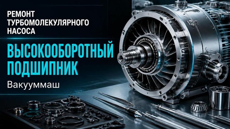 Ремонт турбомолекулярного насоса Вакууммаш: ремонт высокооборотного подшипника