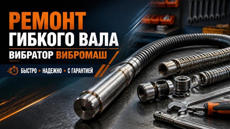 Ремонт гибкого вала вибратора ВИБРОМАШ
