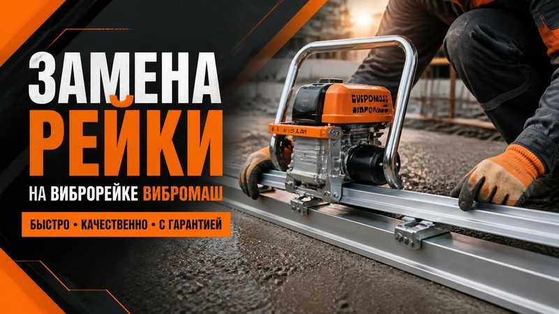 Замена рейки на виброрейке ВИБРОМАШ