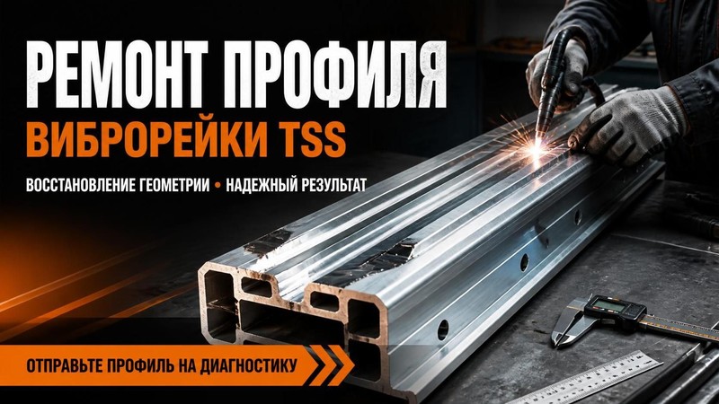 Ремонт профиля виброрейки TSS