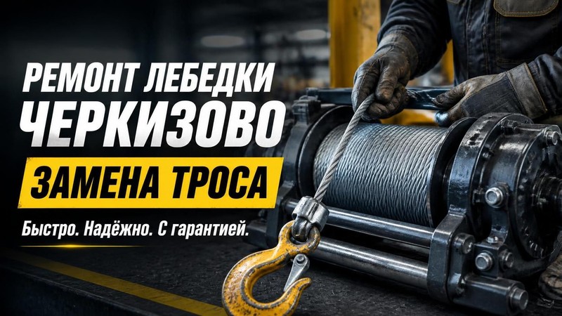 Ремонт лебедки Черкизово: замена троса