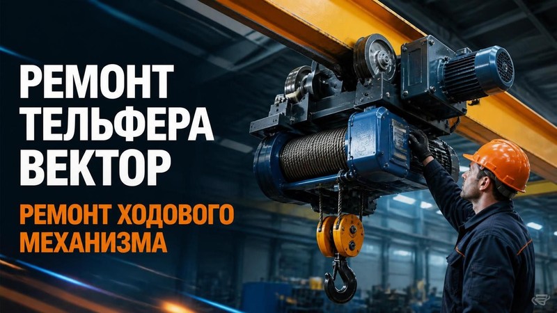 Ремонт тельфера Вектор: ремонт ходового механизма