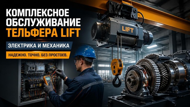 Комплексное обслуживание тельфера LIFT: электрика и механика