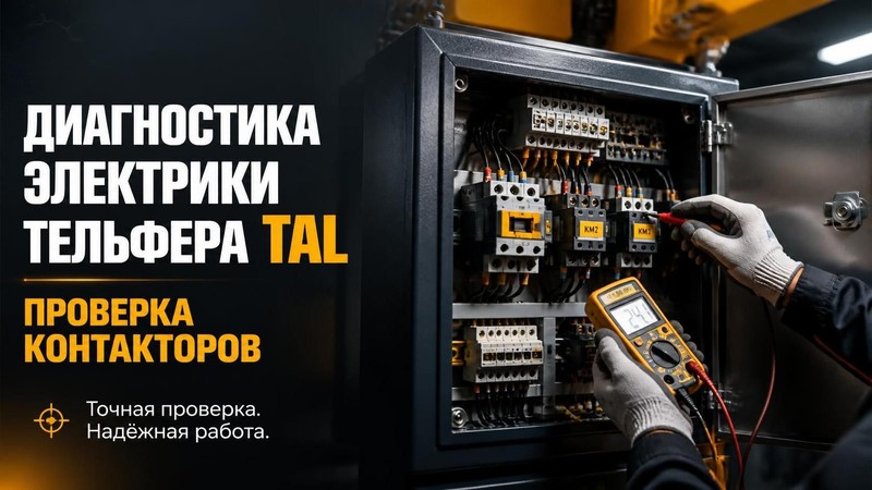 Диагностика электрики тельфера TAL: проверка контакторов