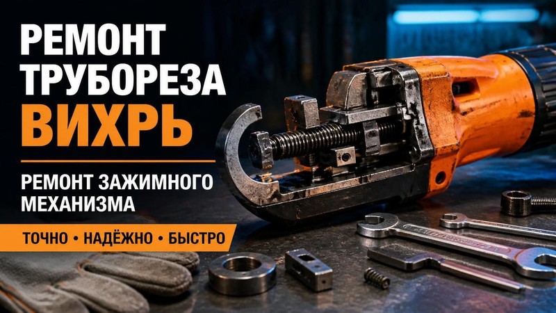 Ремонт трубореза ВИХРЬ: ремонт зажимного механизма