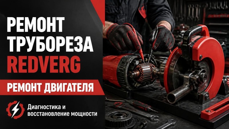 Ремонт трубореза RedVerg: ремонт двигателя