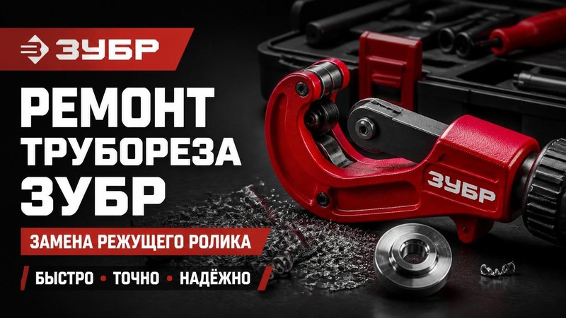 Ремонт трубореза ЗУБР: замена режущего ролика