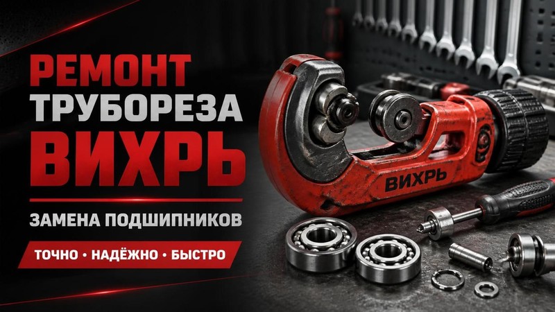 Ремонт трубореза ВИХРЬ: замена подшипников