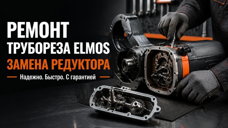 Ремонт трубореза Elmos: замена редуктора