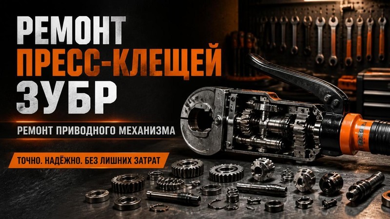 Ремонт пресс-клещей ЗУБР: ремонт приводного механизма