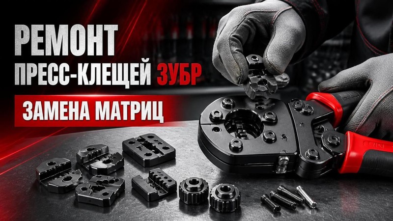 Ремонт пресс-клещей ЗУБР: замена матриц