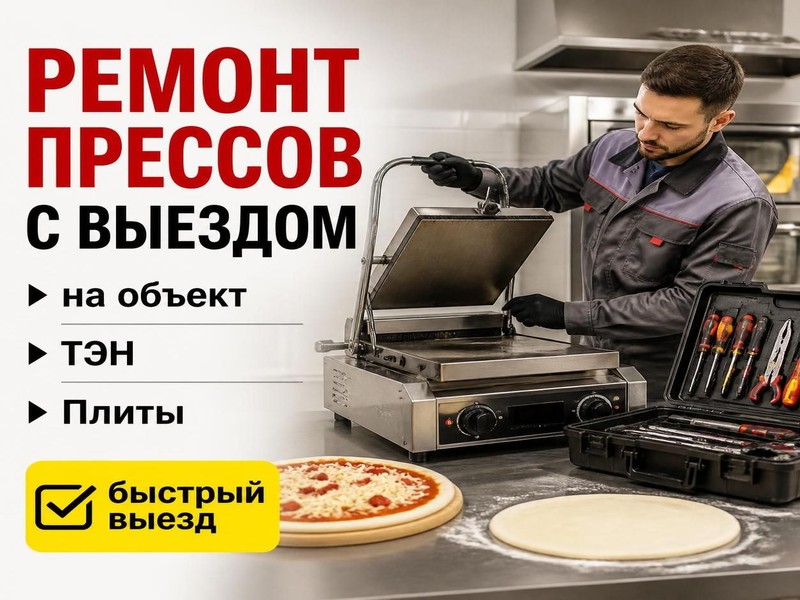 ремонт прессов для пиццы с выездом