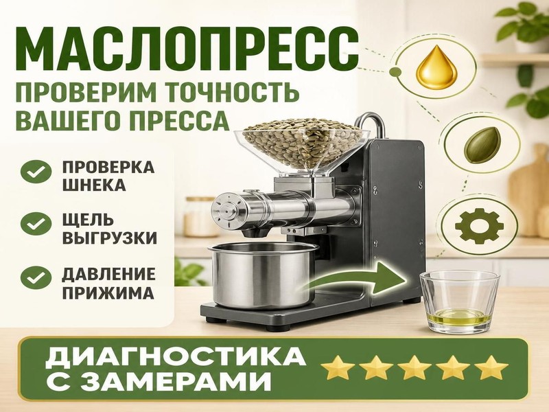 Маслопресс не давит: диагностика и настройка