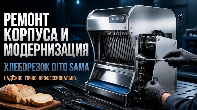 Ремонт корпуса и модернизация хлеборезок DITO SAMA