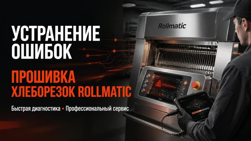 Устранение ошибок и прошивка хлеборезок Rollmatic