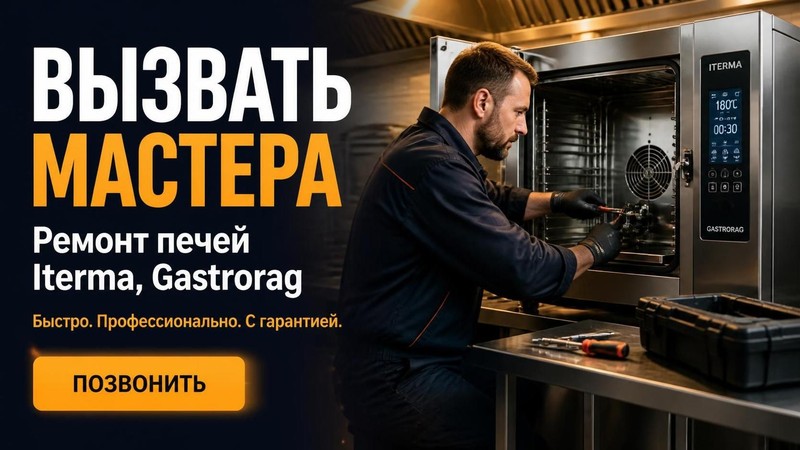Вызвать мастера по ремонту печей Iterma, Gastrorag