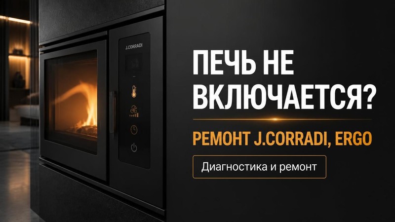 Печь не включается: ремонт J.CORRADI, ERGO