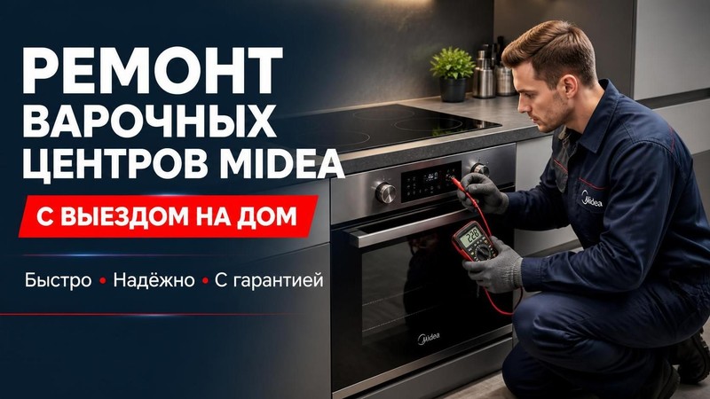 Ремонт варочных центров Midea с выездом на дом