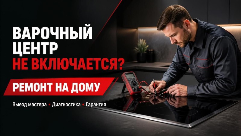 Варочный центр не включается: ремонт на дому