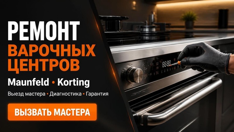 Мастер по ремонту варочных центров Maunfeld, Korting