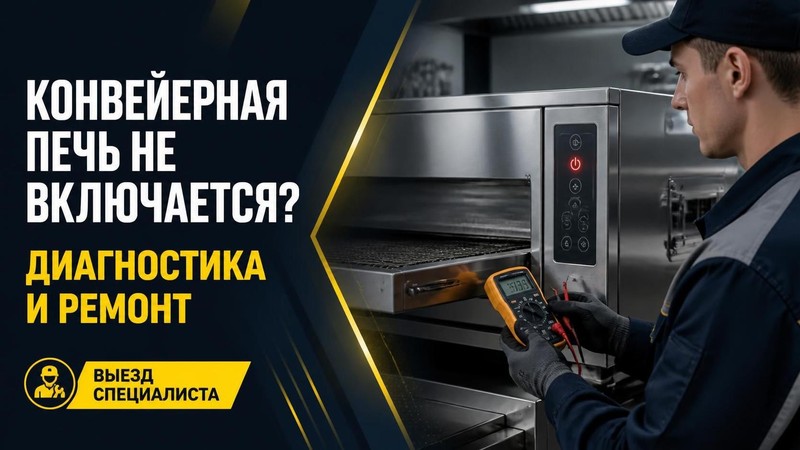 Конвейерная печь не включается: диагностика и ремонт