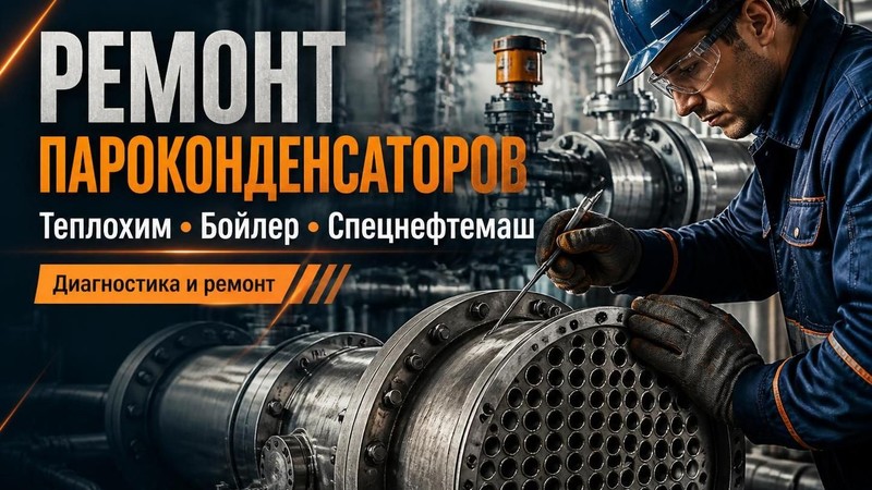 Ремонт пароконденсаторов Теплохим, Бойлер, Спецнефтемаш