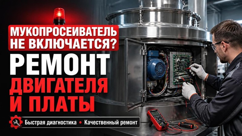 Мукопросеиватель не включается: ремонт двигателя и платы