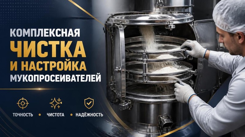 Комплексная чистка и настройка мукопросеивателей