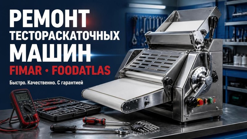 Ремонт тестораскаточных машин FIMAR, Foodatlas