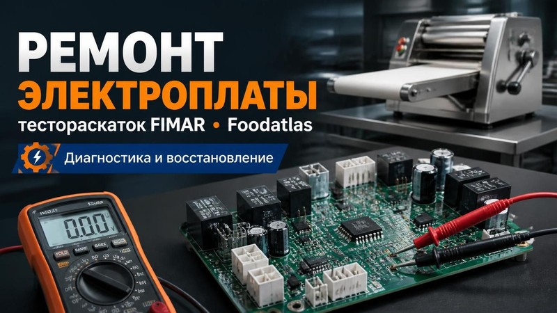 Ремонт электроплаты тестораскаток FIMAR, Foodatlas