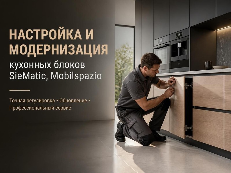 Настройка и модернизация кухонных блоков SieMatic, Mobilspazio — Евгений, фото