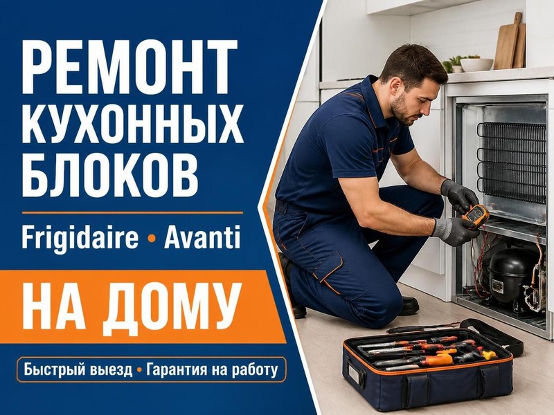 Ремонт кухонных блоков Frigidaire, Avanti на дому — Николай, фото