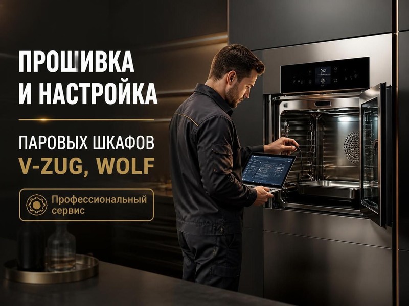 Прошивка и настройка паровых шкафов V-zug, Wolf — Дмитрий, фото