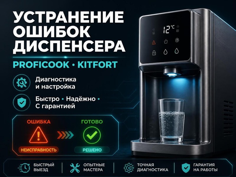 Устранение ошибок диспенсера PROFICOOK, KITFORT — Игорь, фото