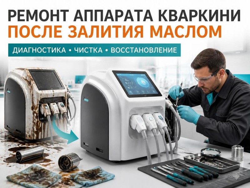 Ремонт аппарата кваркини после залития маслом — Олег, фото