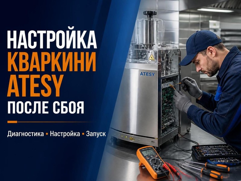Настройка аппарата кваркини ATESY после сбоя — Владимир, фото