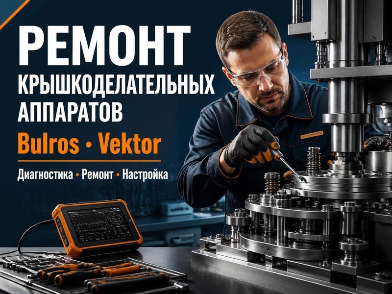 Ремонт крышкоделательных аппаратов Bulros, Vektor — Владимир, фото
