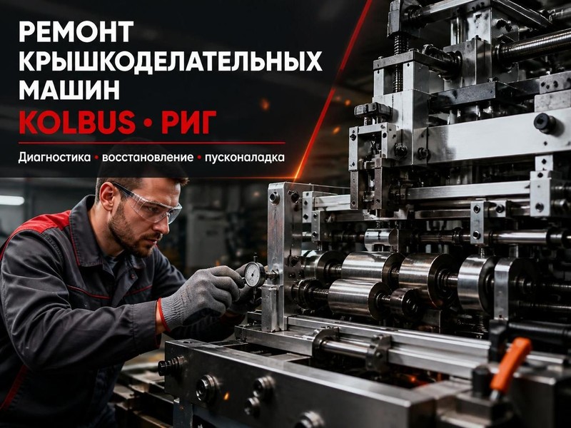Ремонт крышкоделательных машин Kolbus, РИГ — Игорь, фото