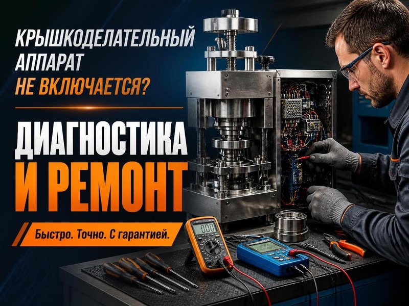 Крышкоделательный аппарат не включается: диагностика и ремонт — Игорь, фото