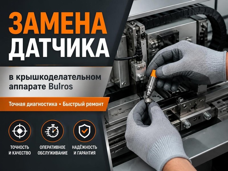 Замена датчика в крышкоделательном аппарате Bulros — Олег, фото