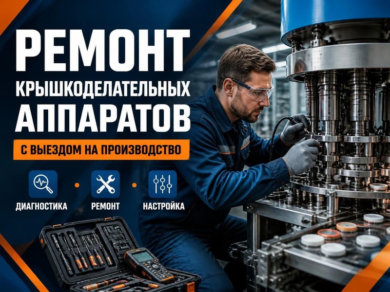 ремонт крышкоделательных аппаратов с выездом — Дмитрий, фото