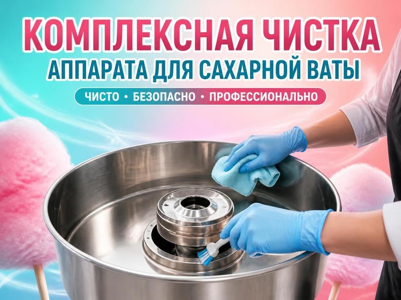 Комплексная чистка аппарата для сахарной ваты — Владимир, фото